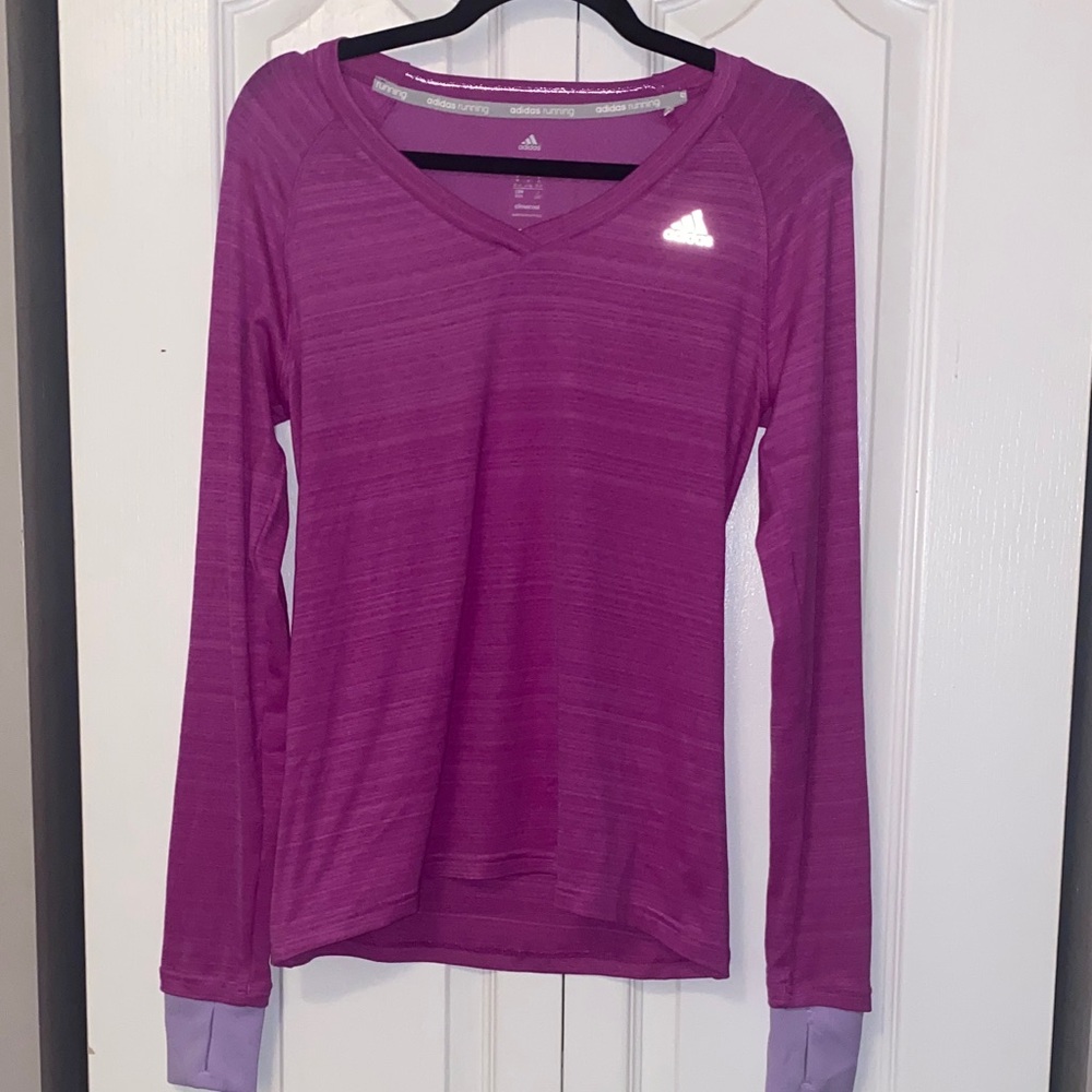 Adidas Women's Purple Long Sleeve Top
